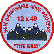 12x48 48x12 the grid hiking patch new hampshire nh 4000 footers patches